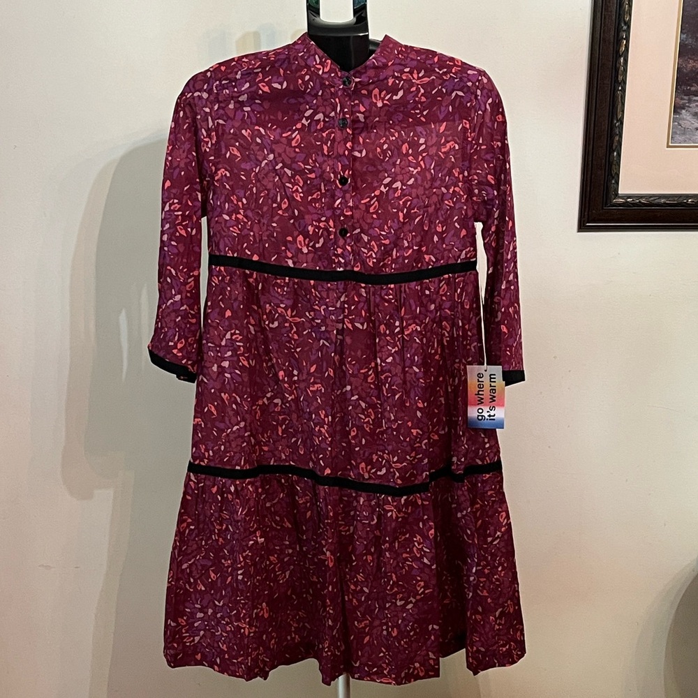 NWT Warm Brand Prairie Midi Dress - Picture 2 of 9
